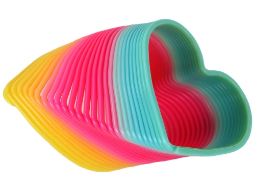Iconic Rainbow Spring Heart Calming Gadget 6CM
