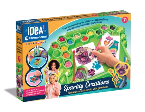 Idea Art Decoration Lab Gemstones Trendy 3D Stickers Clementoni 18742