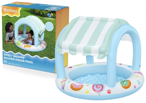 Inflatable Garden Pool with Cover Bestway Pool 52638 104cm