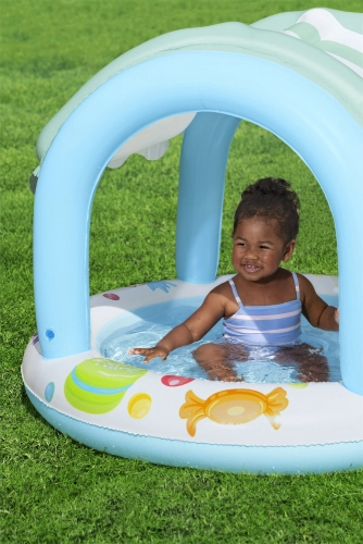 Inflatable Garden Pool with Cover Bestway Pool 52638 104cm