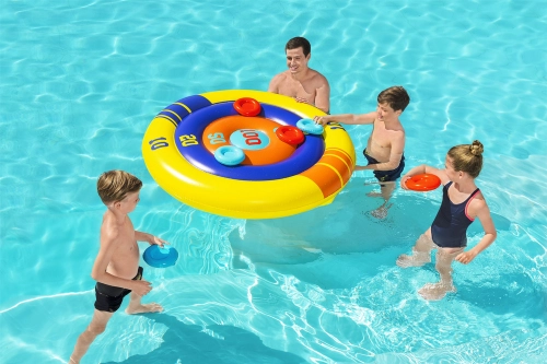 Inflatable Pool Game Arcade Shield, Frisbee 140 cm Bestway 52566