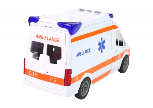 Interactive Ambulance + Stretcher  Light and sound effects !  Opening doors