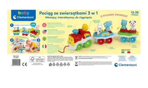 Interactive Animal Train Polish language Clementoni 50802