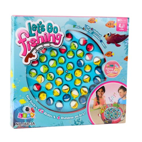 Interactive Arcade Game Battery Operated Fishing Pink