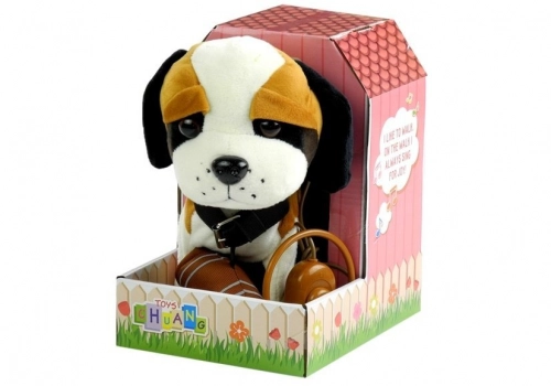 Interactive Dog On a Leash with House St Bernard