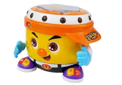 Interactive Drum for Batteries Lit and Playing