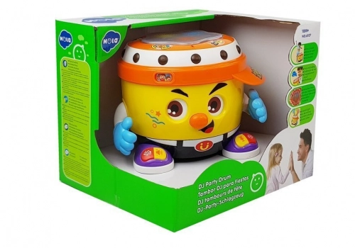 Interactive Drum for Batteries Lit and Playing