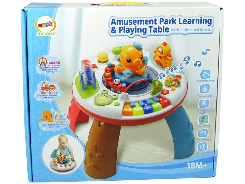 Interactive Educational Table Octopus Pianinko Sounds Lights