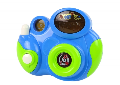 Interactive Photo Camera For your baby Melodies of light and sounds BLUE COLOUR