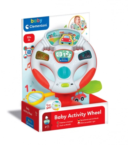 Interactive Talking Electronic Steering Wheel Polish and German Language Clementoni 17533