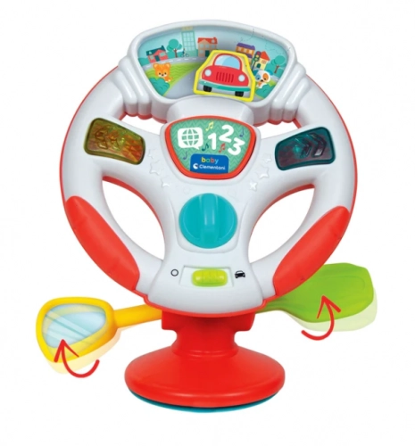 Interactive Talking Electronic Steering Wheel Polish and German Language Clementoni 17533