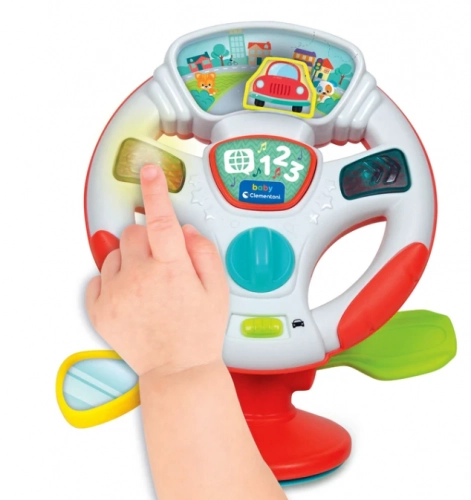 Interactive Talking Electronic Steering Wheel Polish and German Language Clementoni 17533