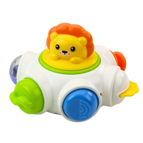 Interactive Toy For Toddlers UFO With Lion and Crocodile For