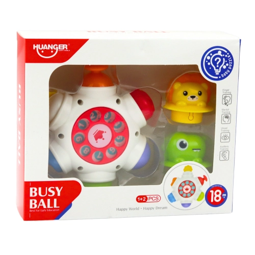 Interactive Toy For Toddlers UFO With Lion and Crocodile For