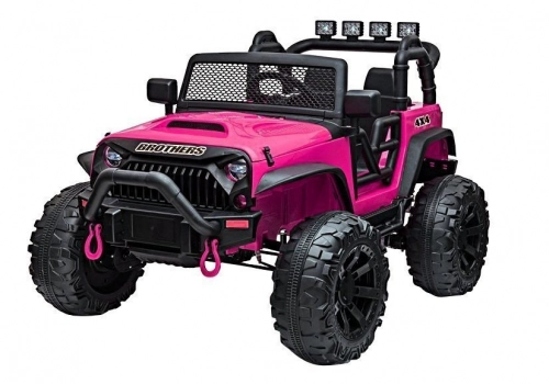 Divvietīgs bērnu elektromobilis Jeep JC666 Rose Painted