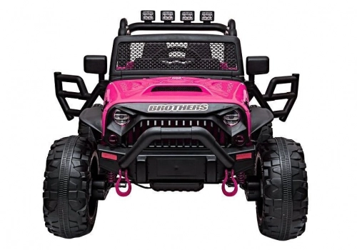 Divvietīgs bērnu elektromobilis Jeep JC666 Rose Painted