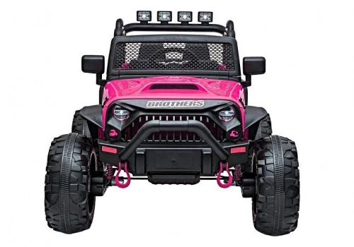 Divvietīgs bērnu elektromobilis Jeep JC666 Rose Painted