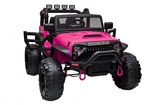 Divvietīgs bērnu elektromobilis Jeep JC666 Rose Painted