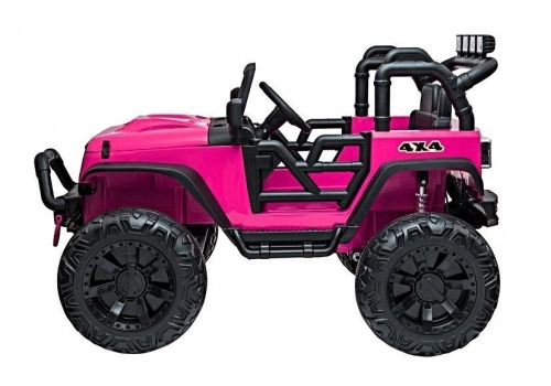 Divvietīgs bērnu elektromobilis Jeep JC666 Rose Painted