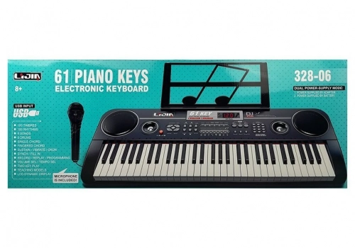 Keyboard 328-06 + Adapter Microphone Music Stand