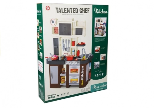 Kitchen for Children with Clock Lights Sounds 84cm