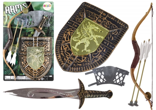 Knight Set Bow Sword Shield Knight Costume