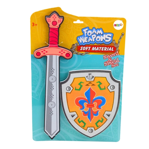 Knight Set Shield Sword Foam Emblem Lily 2pcs