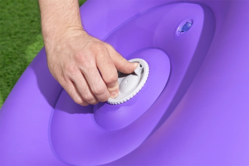 Kosmos LED Inflatable Chair 72 x 72 x 64 Bestway 75122 Purple