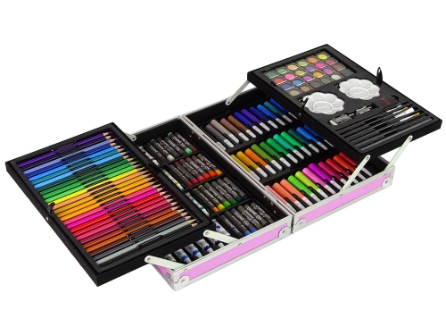 Large Artistic Set in a 145-piece suitcase Pink Unicorn