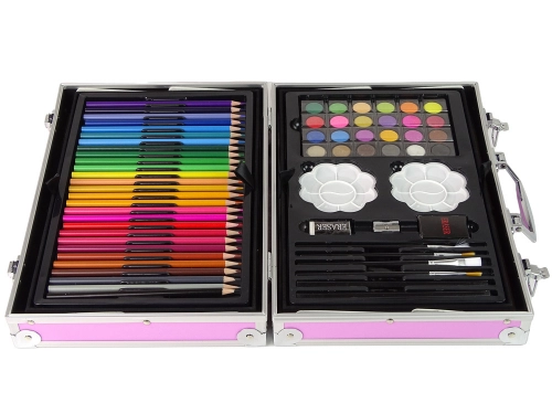 Large Artistic Set in a 145-piece suitcase Pink Unicorn