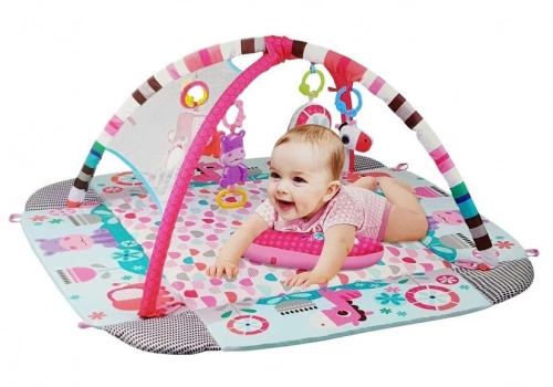 Large Educational Pool Mat for Babies 5in1 with Balls Hippo Balls