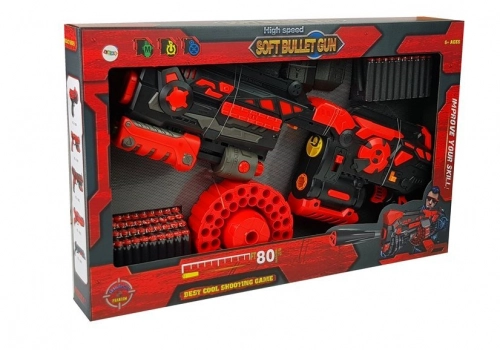 Large Foam Cartridge Rifle Rotating 80 rounds magazine 59cm