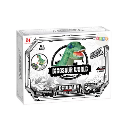 Large Inflatable Dinosaur Remote Controlled RC Green 130 x 190cm
