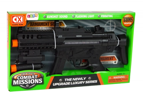 Large Mission Combat Machine Gun With light sound effects and vibrations