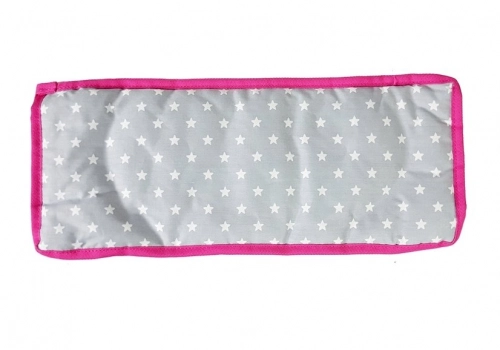 Коляска для кукол Alice Grey-Pink Star pattern