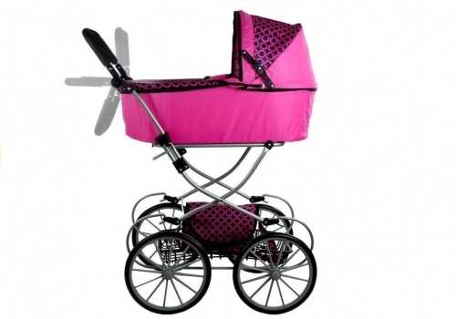 Leļļu rati Alice Retro XL Pink