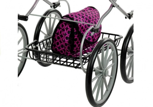 Leļļu rati Alice Retro XL Pink
