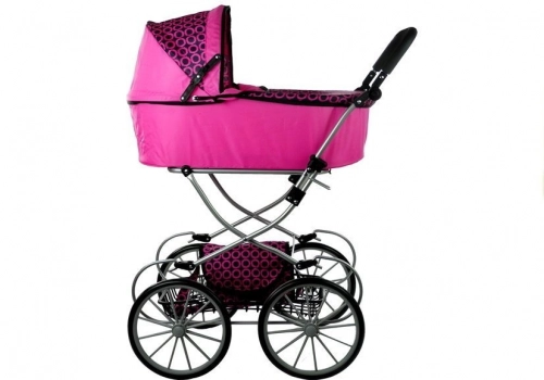 Leļļu rati Alice Retro XL Pink