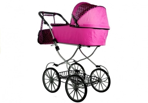 Leļļu rati Alice Retro XL Pink
