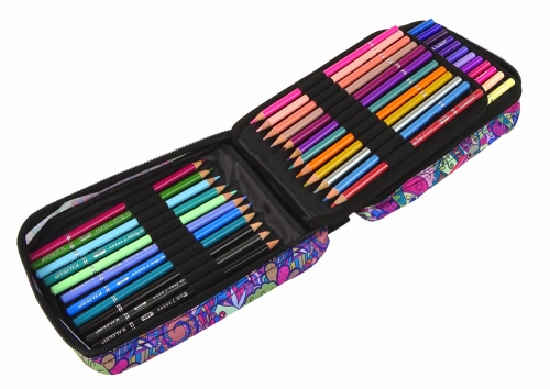 Little Artist's Set in a Pencil Case, Crayons, 72 pcs.