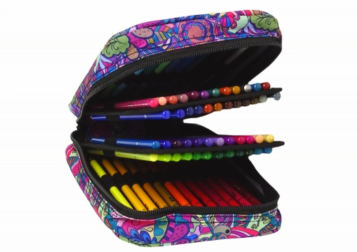 Little Artist's Set in a Pencil Case, Crayons, 72 pcs.