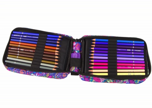 Little Artist's Set in a Pencil Case, Crayons, 72 pcs.