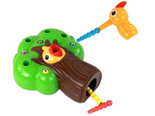 Magnetic Arcade Game: Catch the Worm and Feed the Bird