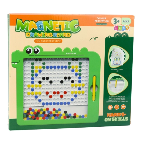 Magnetic Board Puzzle Mosaic Dinosaur Green Cards 20 Designs