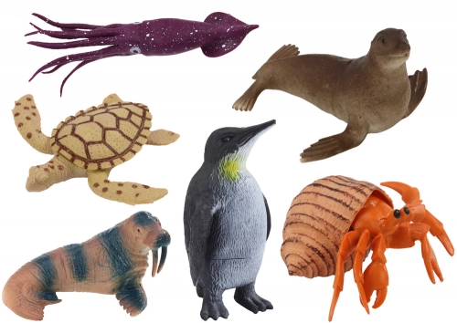 Marine Animals Plants Figures Set 8 El