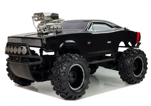Mašīna ar pulti Terrain Car 4x4 Black