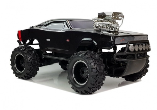 Mašīna ar pulti Terrain Car 4x4 Black
