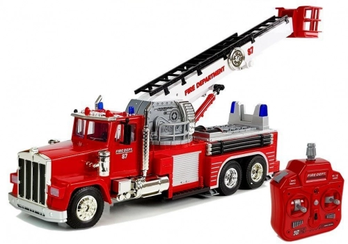 Mašīna ar pulti Firetruck Extendable Rotary Ladder