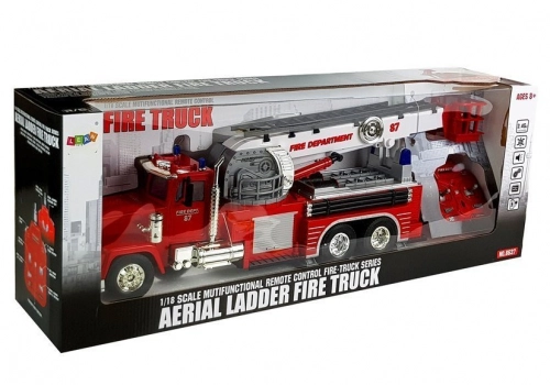Mašīna ar pulti Firetruck Extendable Rotary Ladder