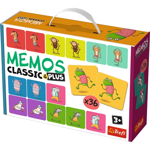 Memos Classic and Plus Game, Movement and Sound - Animals Trefl 02271